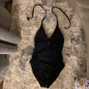 Black One Piece Bathing Suit